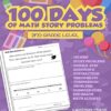 2nd Grade Math Word Problems-100 Days of math Story Problems Worksheets