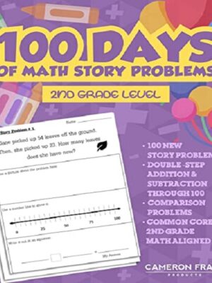 2nd Grade Math Word Problems-100 Days of math Story Problems Worksheets