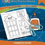 CVC Words Practice Houses-No Preparation Packet-Cut & Color It-Grades K-1