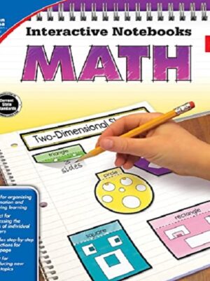 Carson Dellosa- Interactive Notebook Math Grade K Workbook