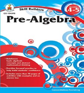 Skill Builders Pre-Algebra Workbook