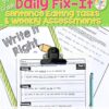 daily fix-it sentences editing tasks and weekly assessments in the sentence book for 3rd-grade