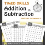 Timed Drills-Addition and Subtraction Printable Worksheets