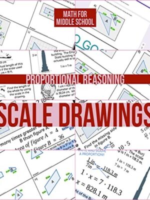 Math For Middle School: Proportional Reasoning & Scale Drawings Worksheets